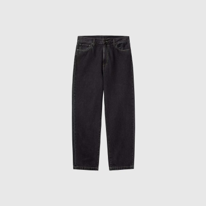 Carhartt WIP Aaron Pant - Black Stone Washed