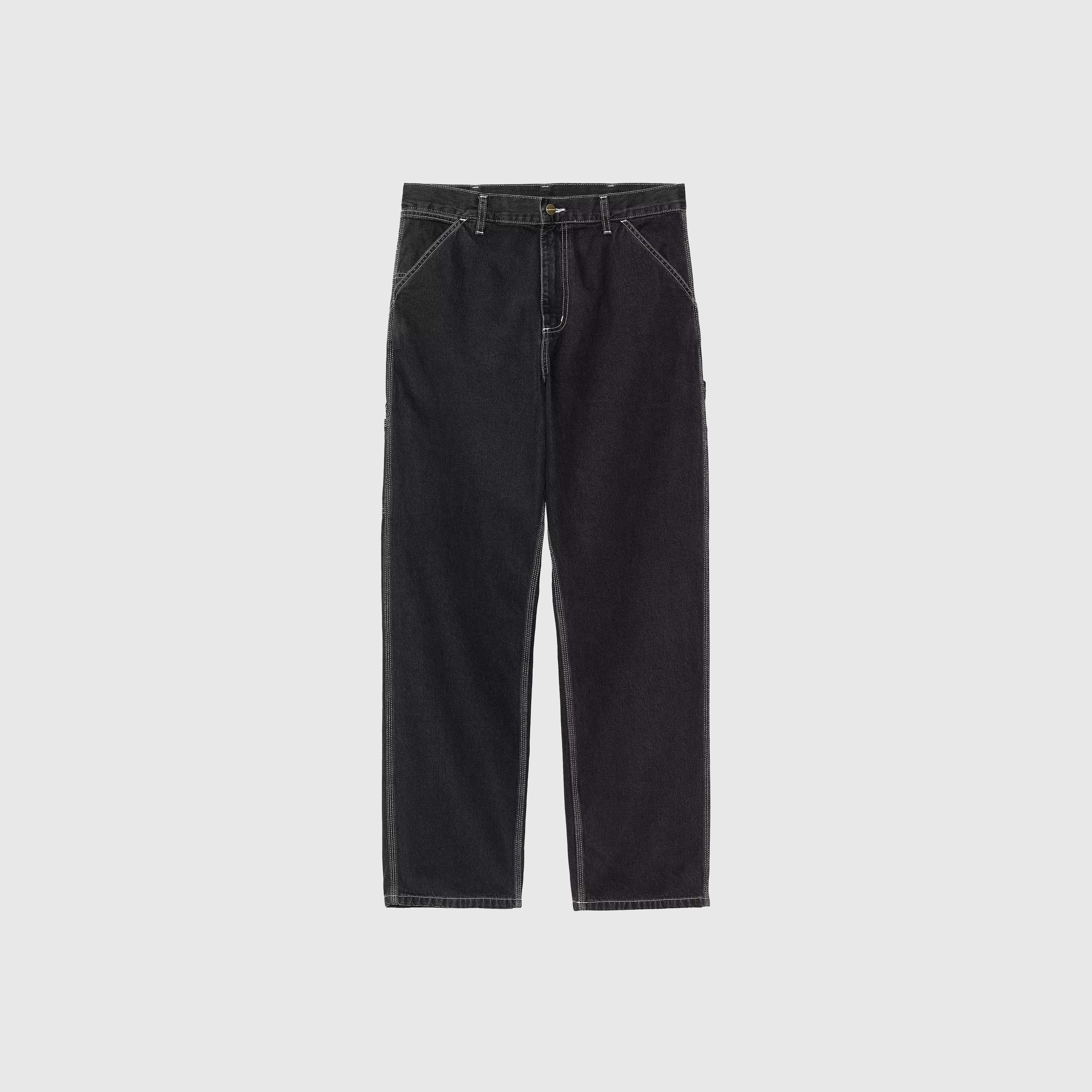 Carhartt WIP Single Knee Pant - Black Stone Washed
