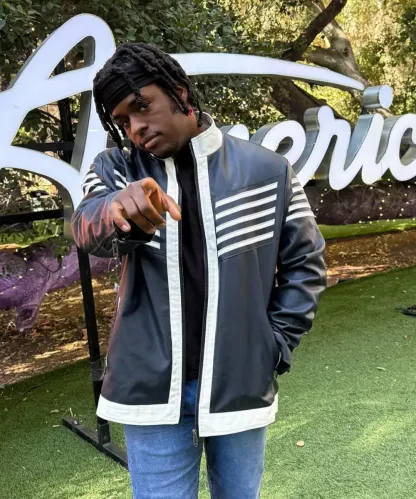 American Idol S23 Desmond Roberts Leather Jacket