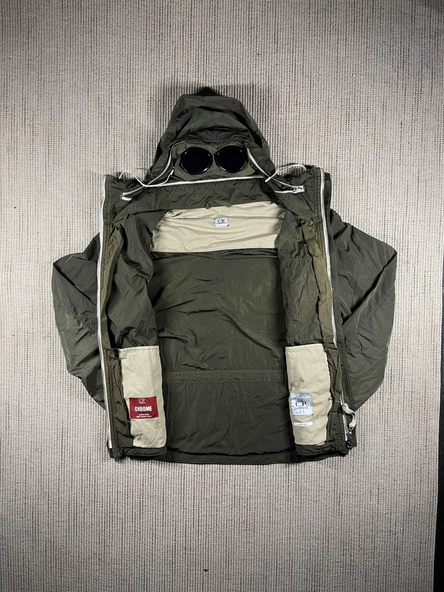 chrome google jacket cp company