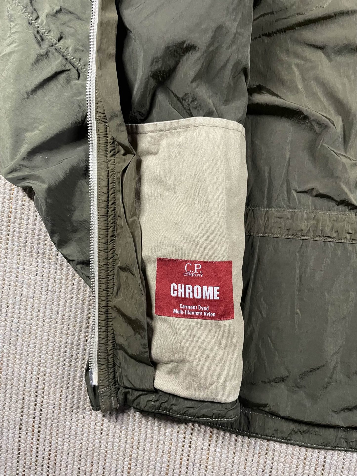 chrome google jacket cp company