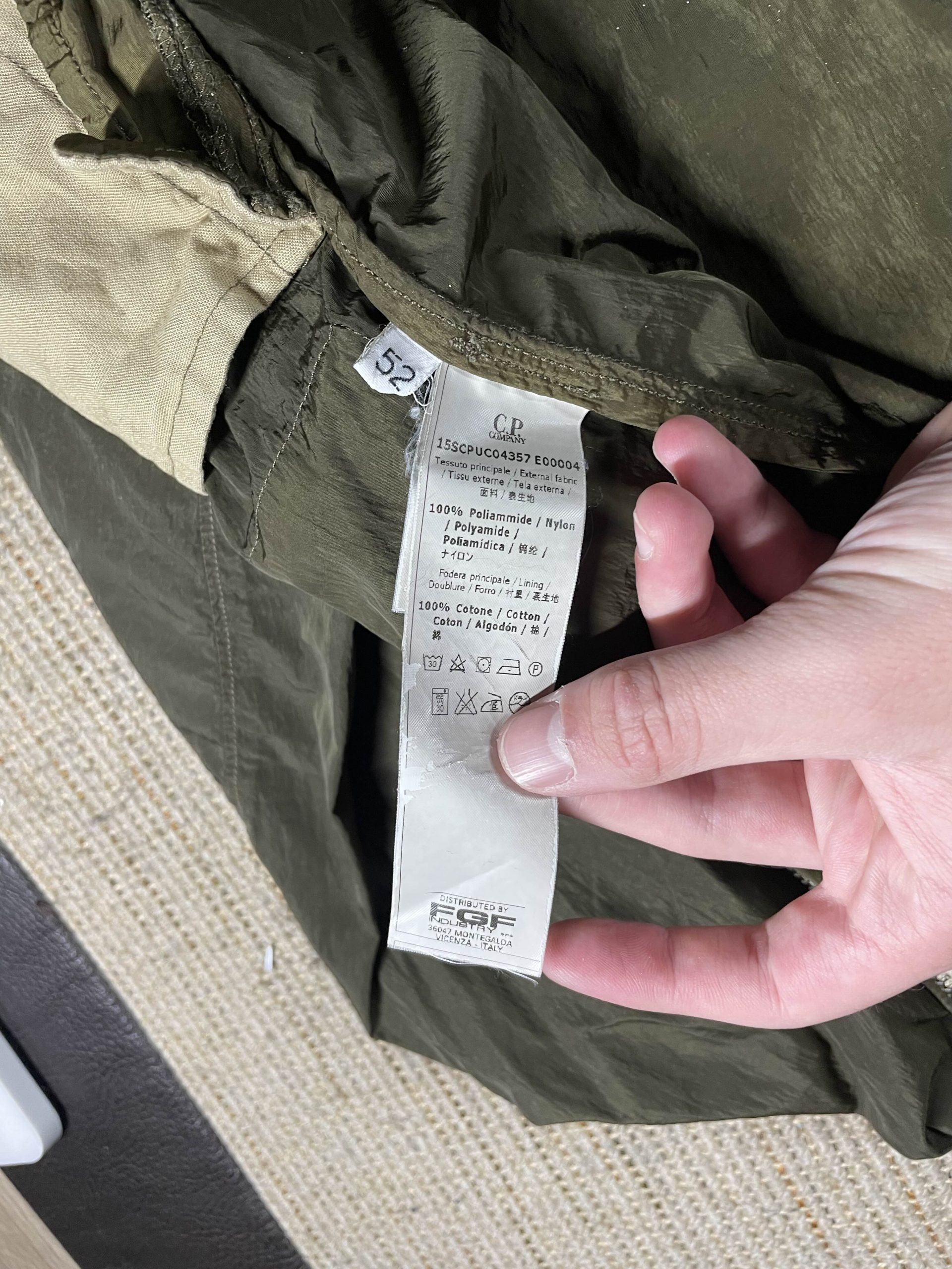 chrome google jacket cp company
