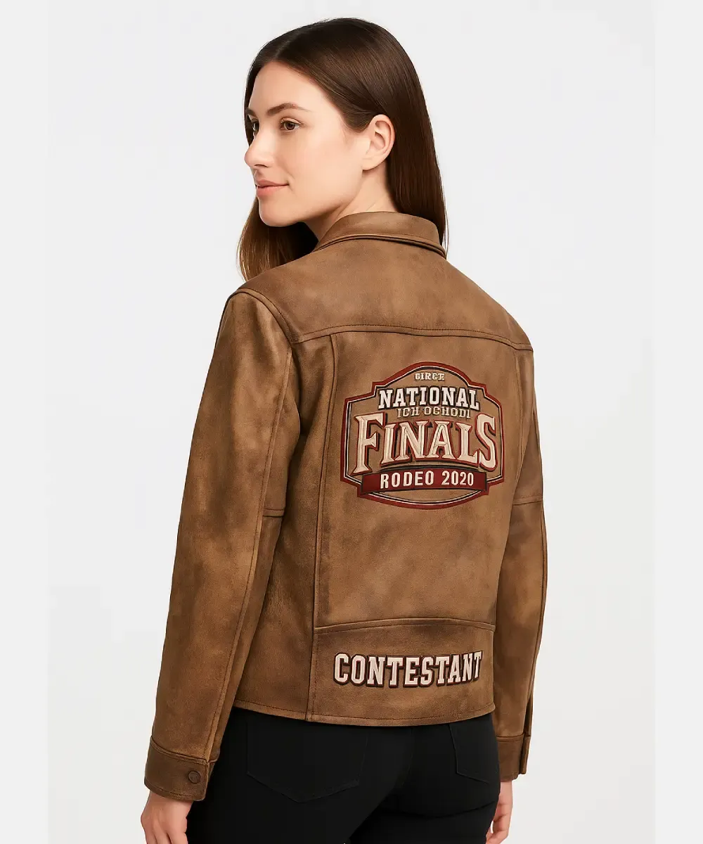 NHSFR 2025 Contestant Brown Leather Jacket