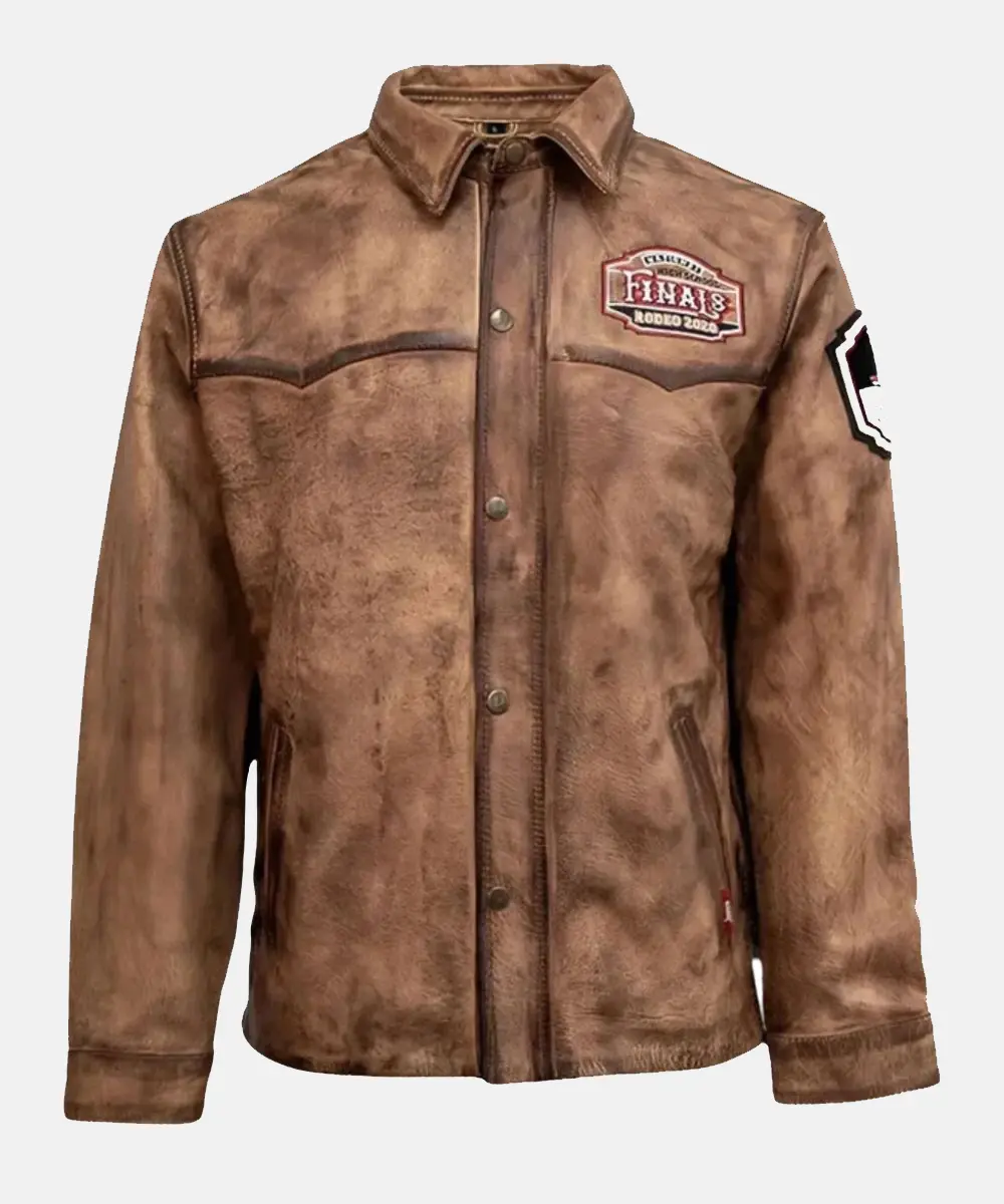 NHSFR 2025 Contestant Brown Leather Jacket