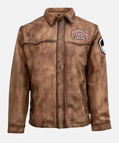 NHSFR 2025 Contestant Brown Leather Jacket