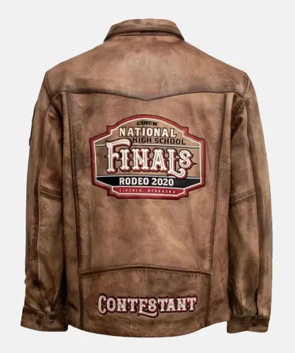 NHSFR 2025 Contestant Brown Leather Jacket
