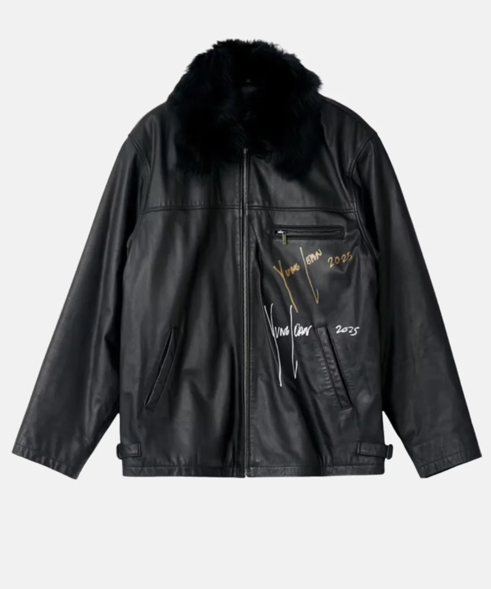 World Affairs Yung Lean Leather Jacket