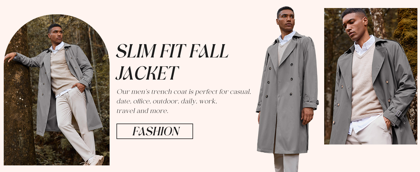 slim fit long jacket