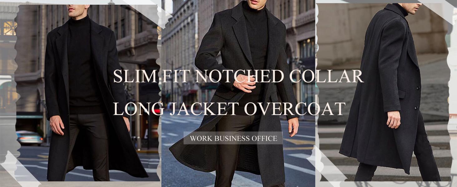 mens long overcoat
