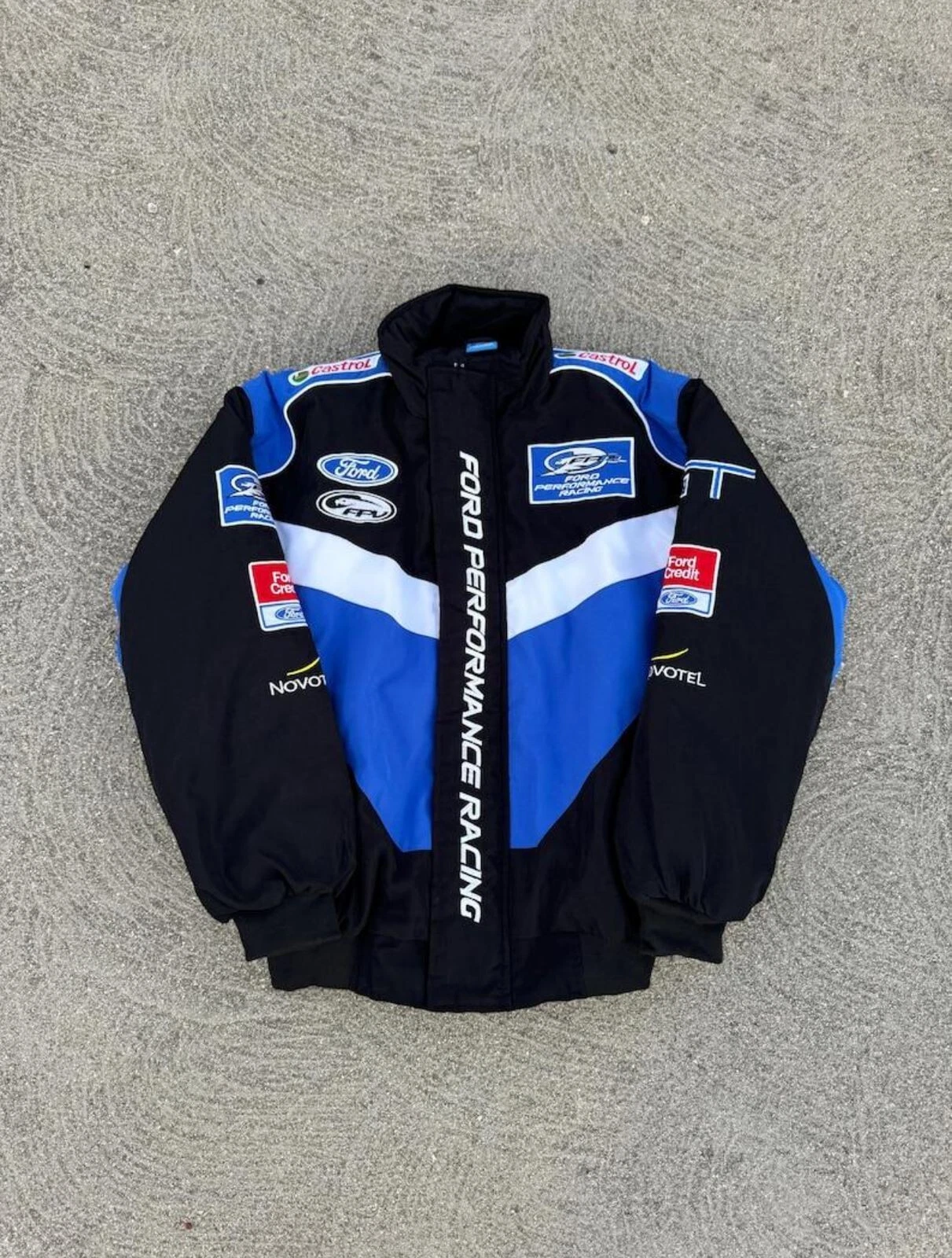 Vintage Ford Performance Racing/Bomber Jacket, Retro Formula1 Embroidered Jacket