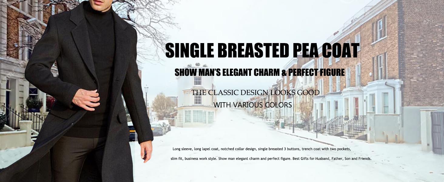 winter long jacket man