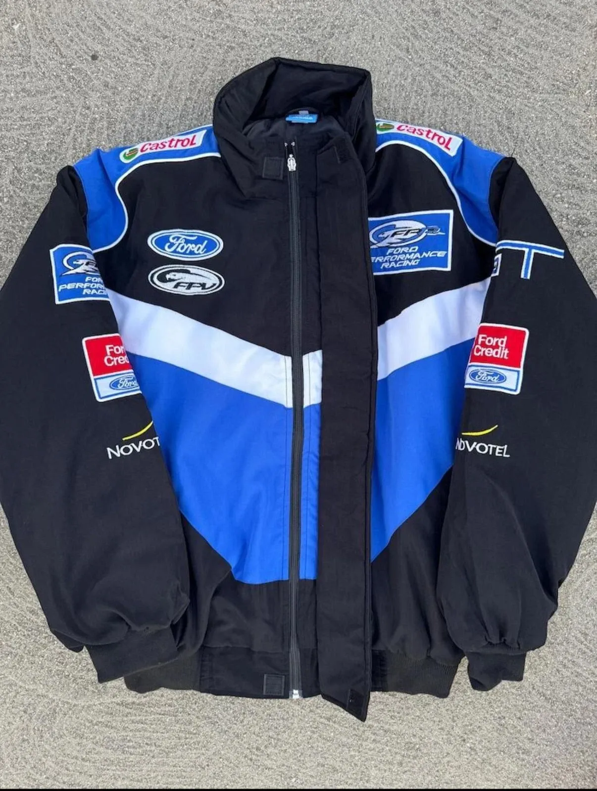 Vintage Ford Performance Racing/Bomber Jacket, Retro Formula1 Embroidered Jacket
