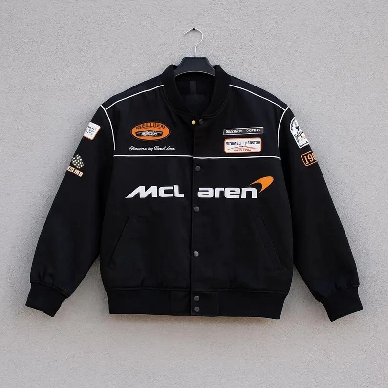 McLaren Racing F1 Bomber Jacket – Vintage Motorsport Jacket, McLaren Formula 1