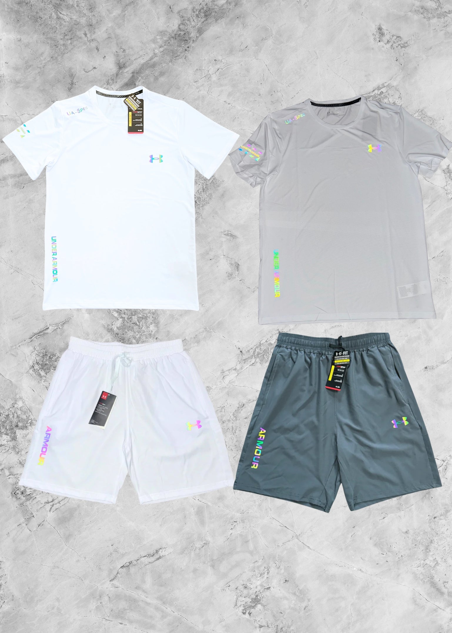 Motion Wear - Reflective Frost White & Gray Bundle