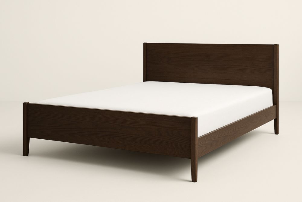 Dřevěná postel tmavě hnědá 200x160 cm-Casavivapt