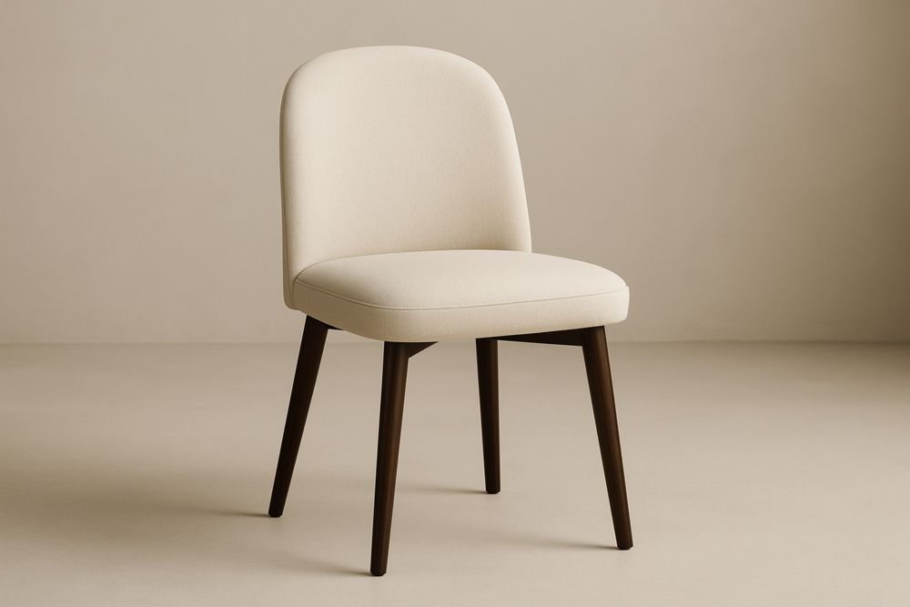 Jídelní židle béžová látka dřevo 84 cm-Casavivapt