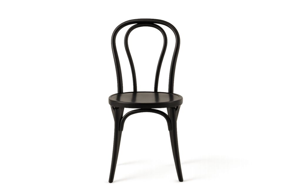 Černá dřevěná židle s vysokým opěradlem-Casavivapt