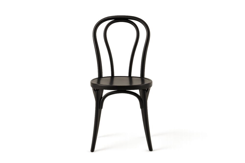 Černá dřevěná židle s vysokým opěradlem-Casavivapt