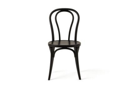 Černá dřevěná židle s vysokým opěradlem-Casavivapt