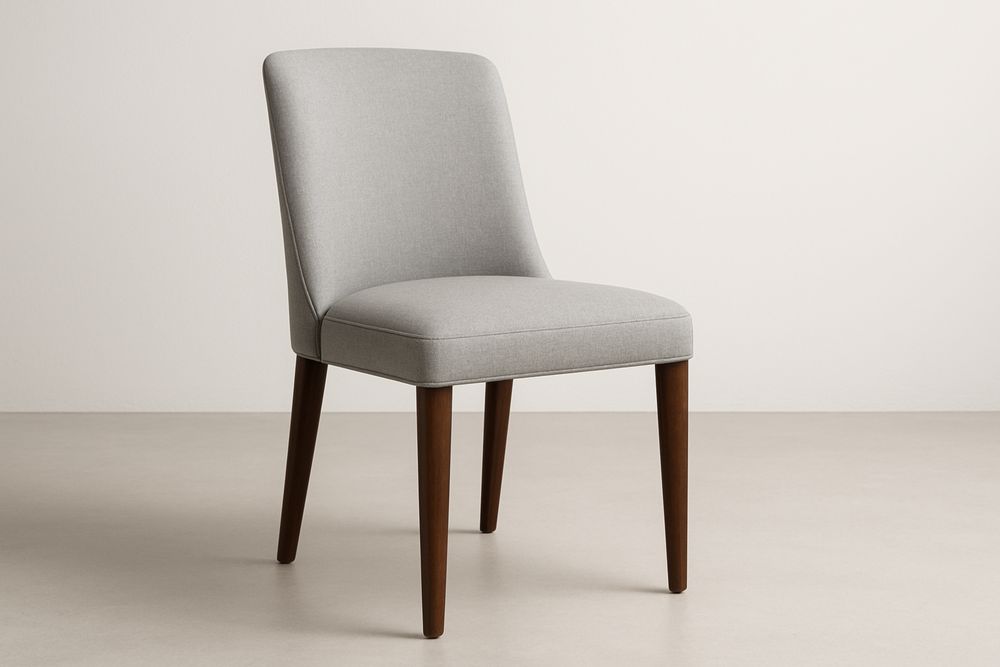 Jídelní židle světle šedá látka bukové dřevo 85 cm-Casavivapt