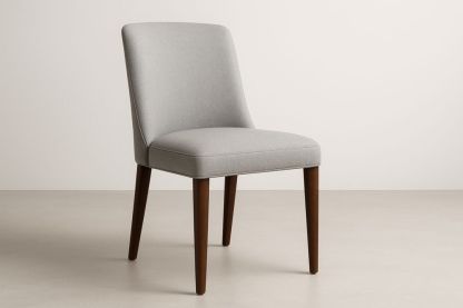 Jídelní židle světle šedá látka bukové dřevo 85 cm-Casavivapt