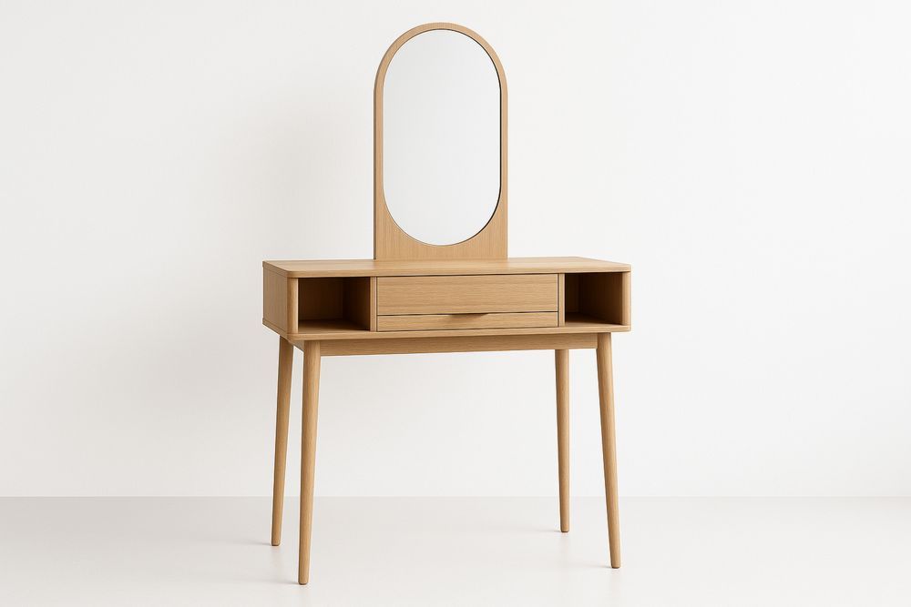 Toaletní stolek se zrcadlem dub 80x40x140 cm-Casavivapt