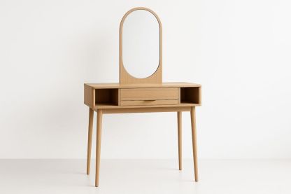 Toaletní stolek se zrcadlem dub 80x40x140 cm-Casavivapt