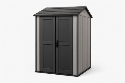 Zahradní úložný domek polypropylen 139 cm x 182 cm x 108 cm dvoudveřový-Casavivapt