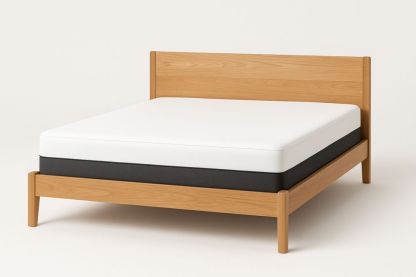 Dřevěná postel dvojlůžko 160x200 cm s matrací-Casavivapt