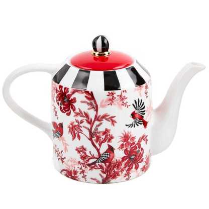 Cardinal Toile Teapot by MacKenzie-Childs