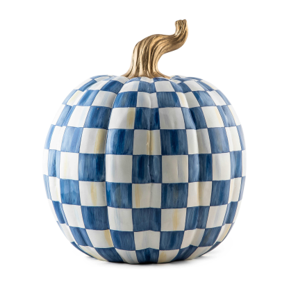 🎉Limited Time Promotion💝Buy 2 Get 2 FREE✨MacKenzie- Childs Medium Stripe and Large Check Pumpkins