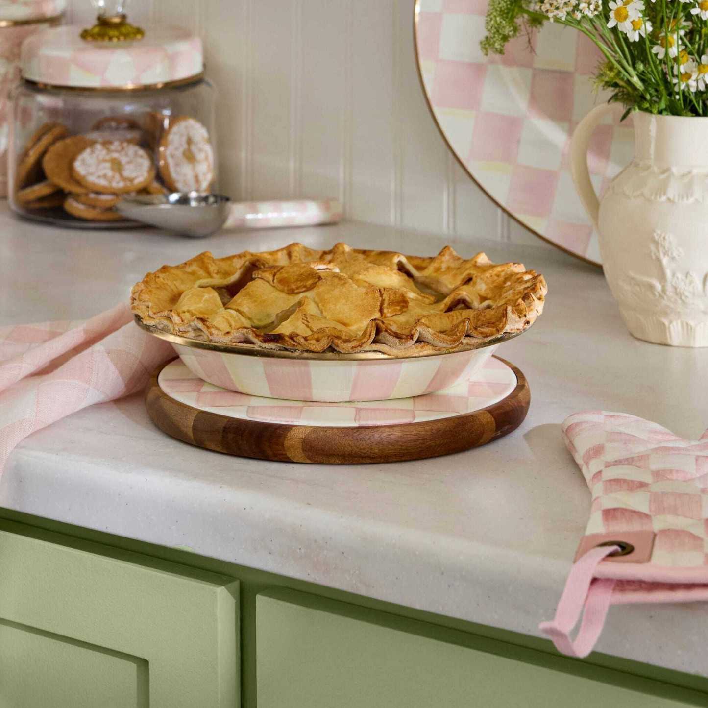 Rosy Check Large Trivet