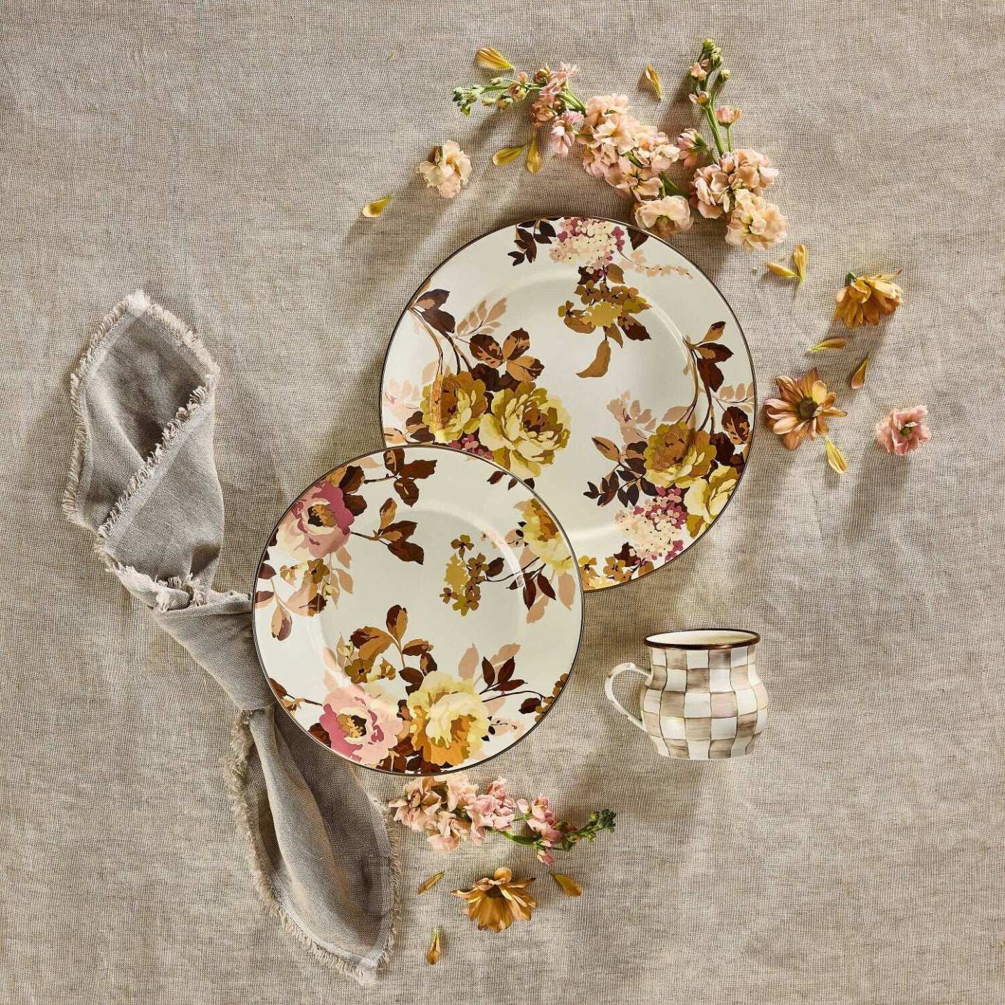 Wild Rose White Charger/Plate