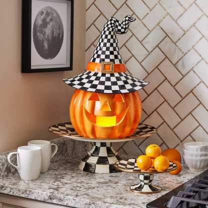 Courtly Check Pedestal Platter - Large