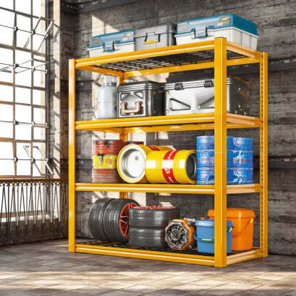 2PCS 4400 LBS Meta,4 Tiers Heavy Duty Storage Shelves