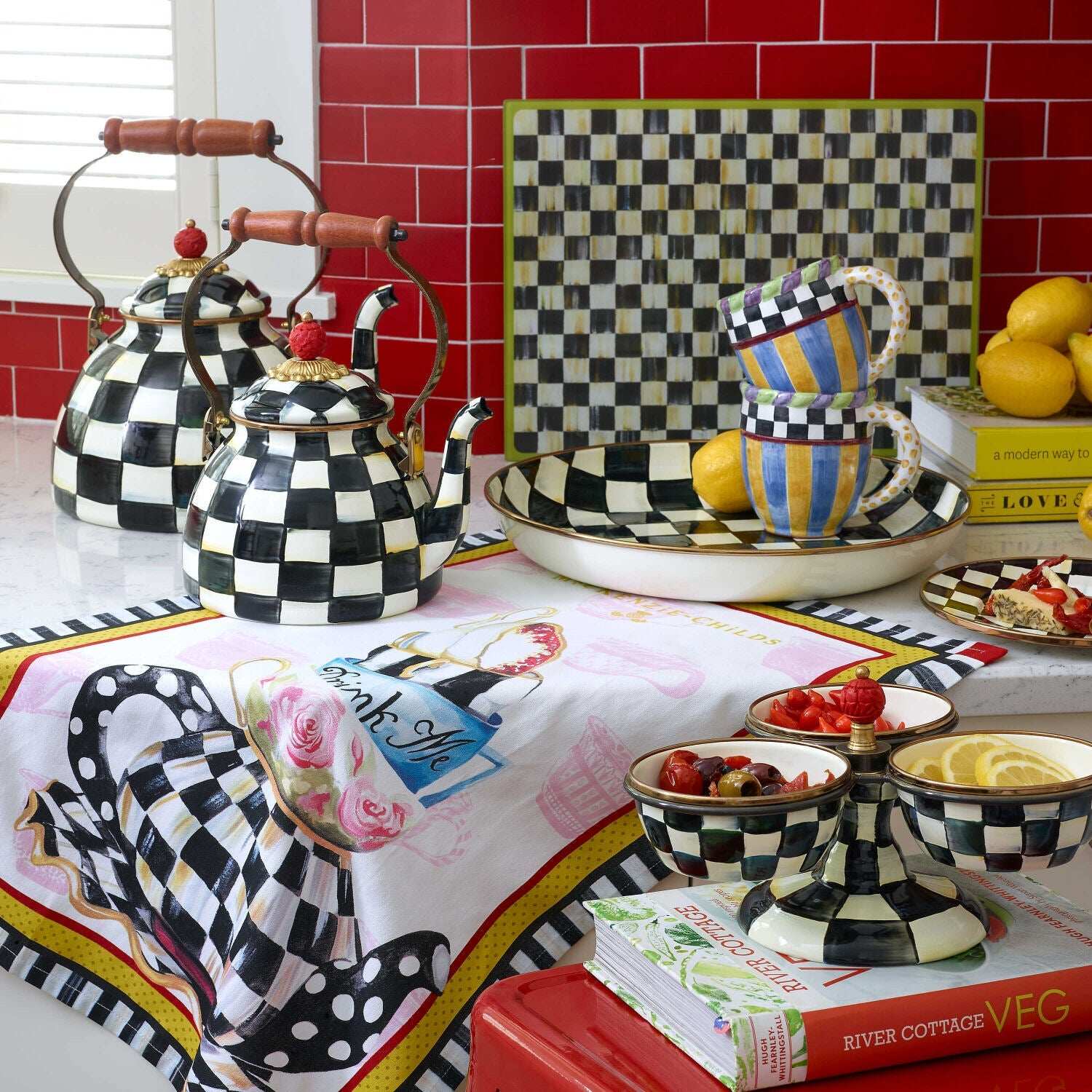 MacKenzie-Childs Courtly Check Abundant Bowl