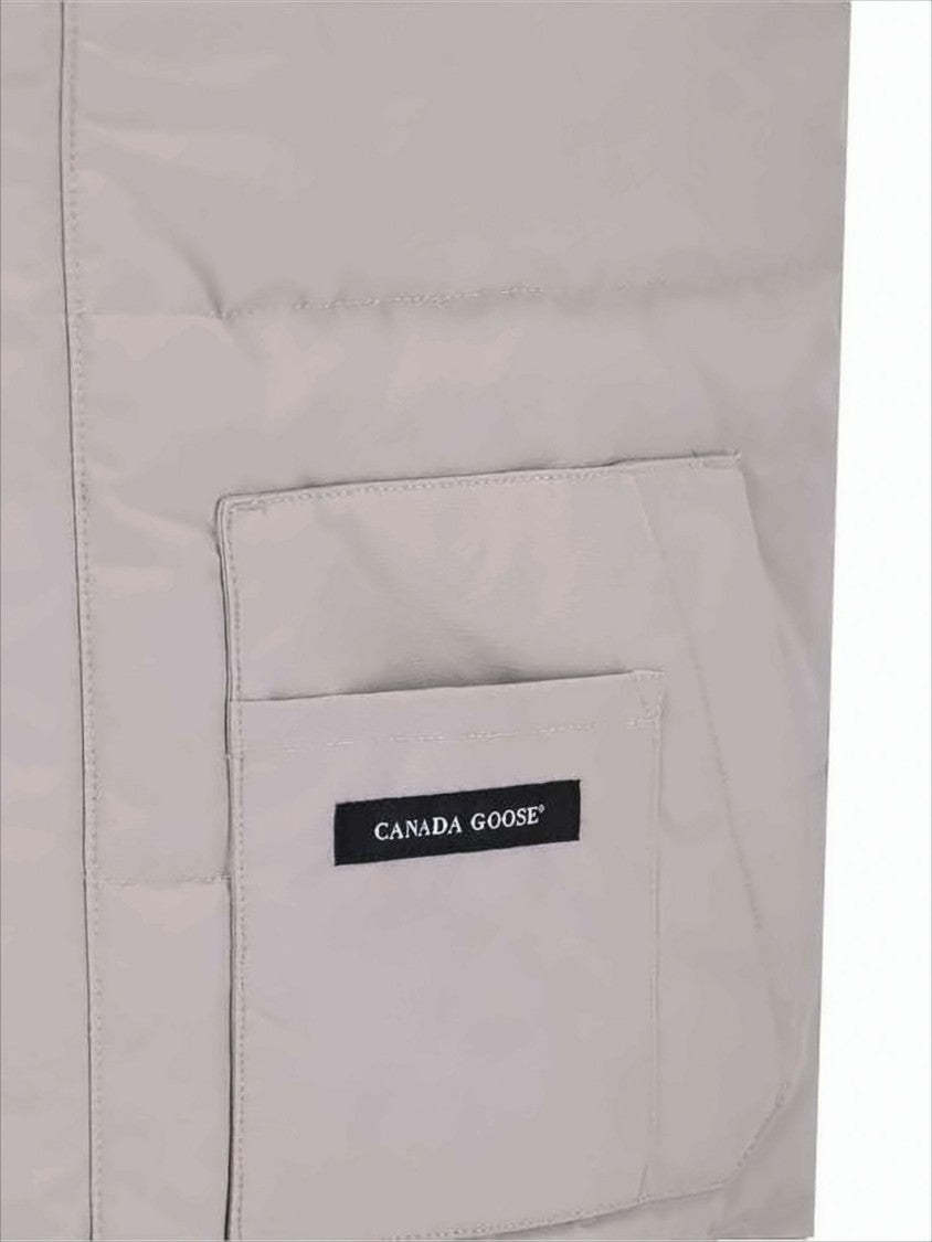 Padded Sleeveless Vest With High Collar