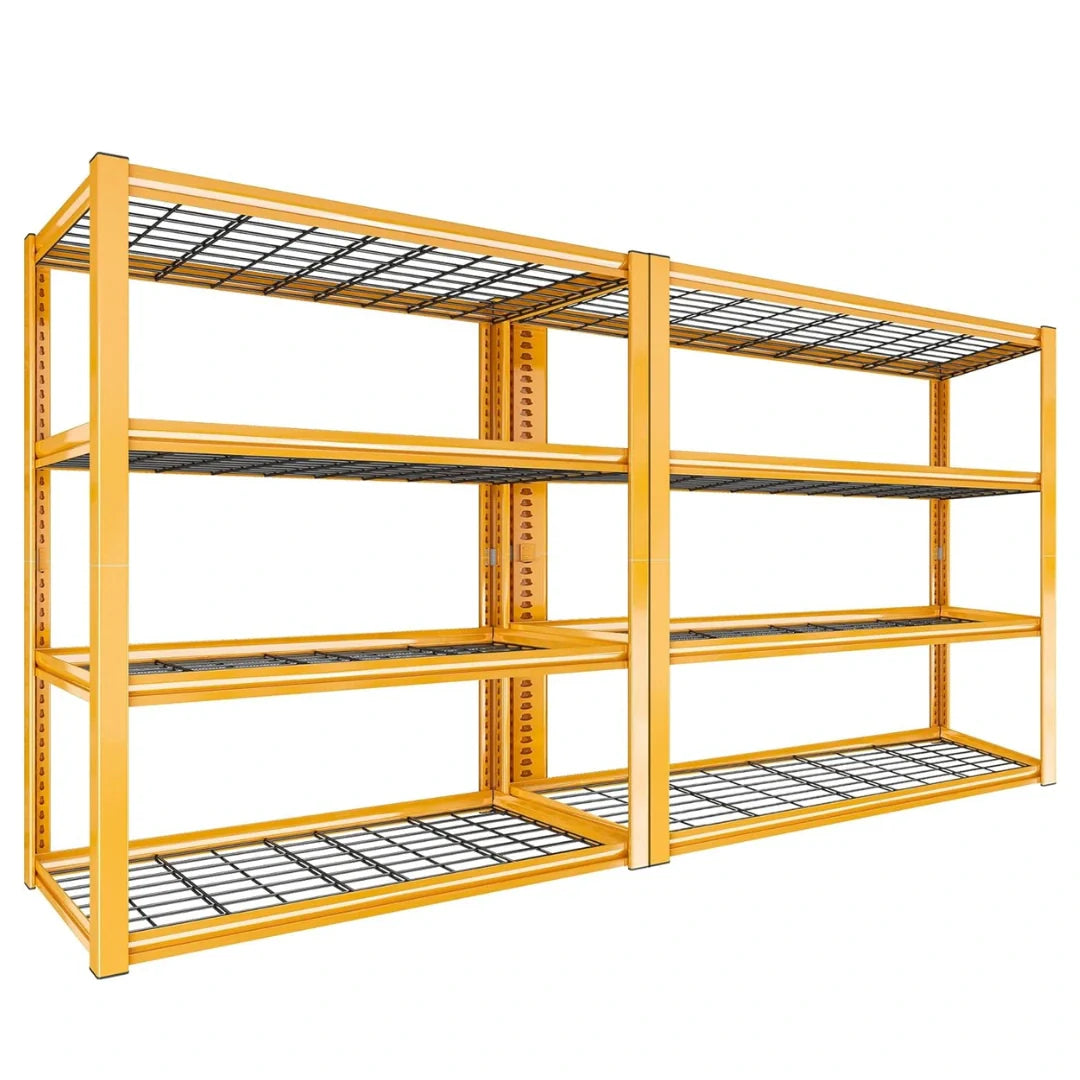 2PCS 4400 LBS Meta,4 Tiers Heavy Duty Storage Shelves