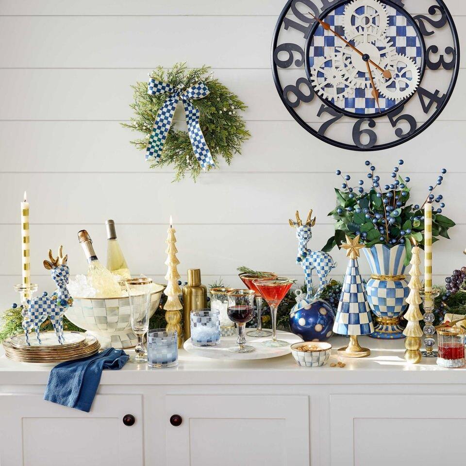 Sterling Check Everything Bowl by MacKenzie-Childs