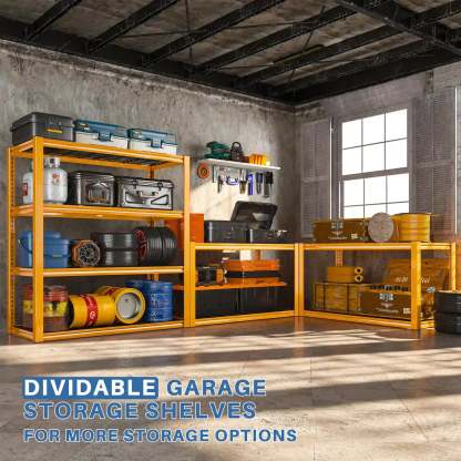 2PCS 4400 LBS Meta,4 Tiers Heavy Duty Storage Shelves