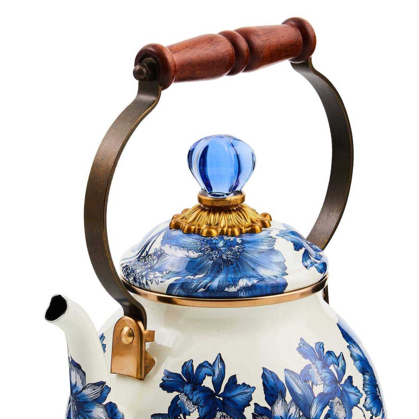 Royal English Garden 2 Quart Tea Kettle by Mackenzie Childs 1,89L