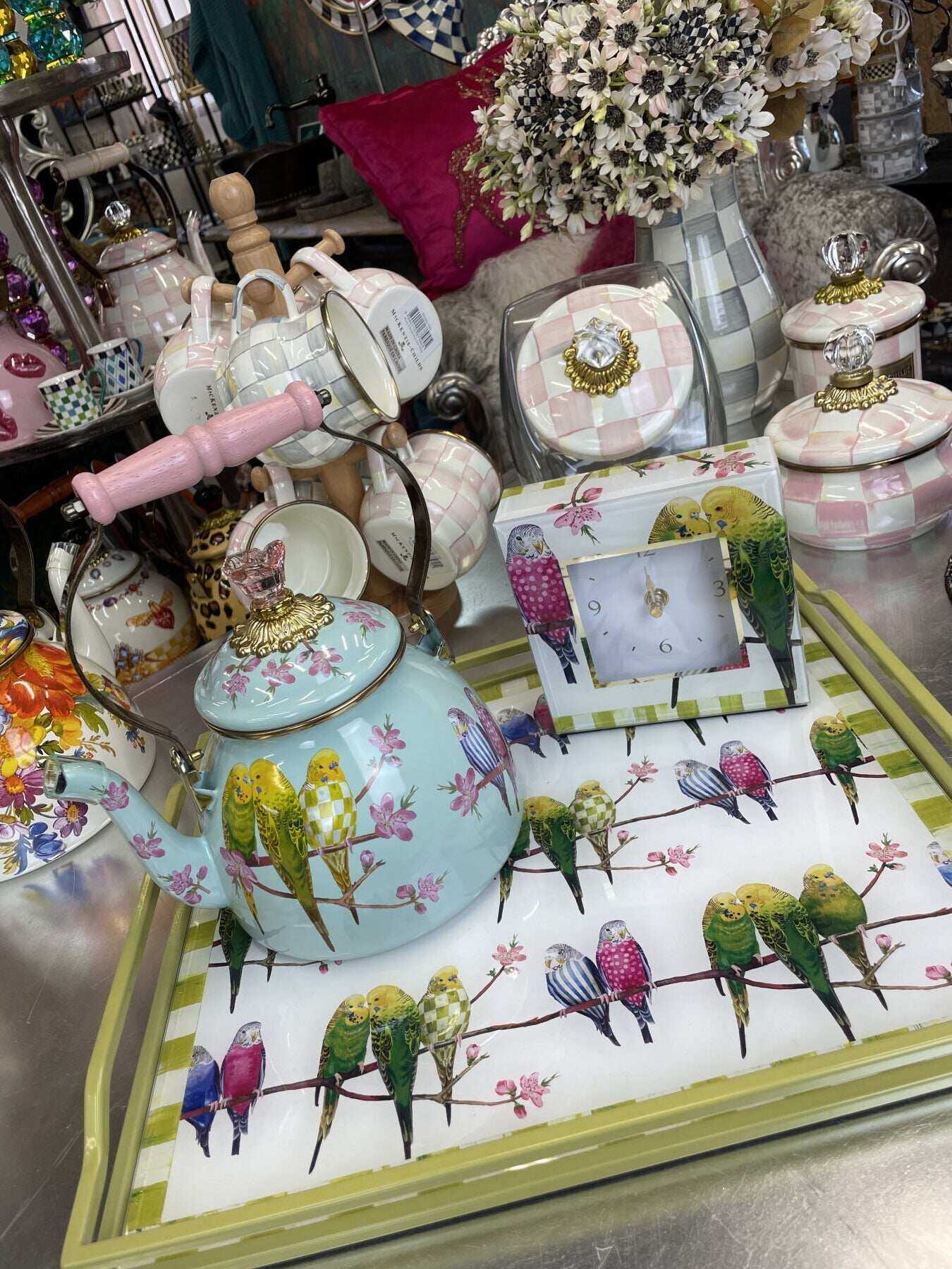 Parakeet Party 2 Quart Tea Kettle - 2024 Limited Edition