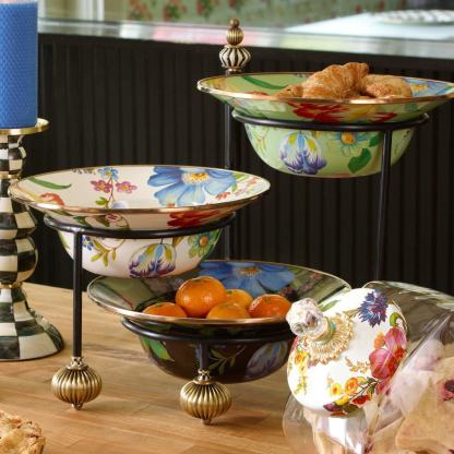 White Flower Market Serving Bowl - 30.48cm