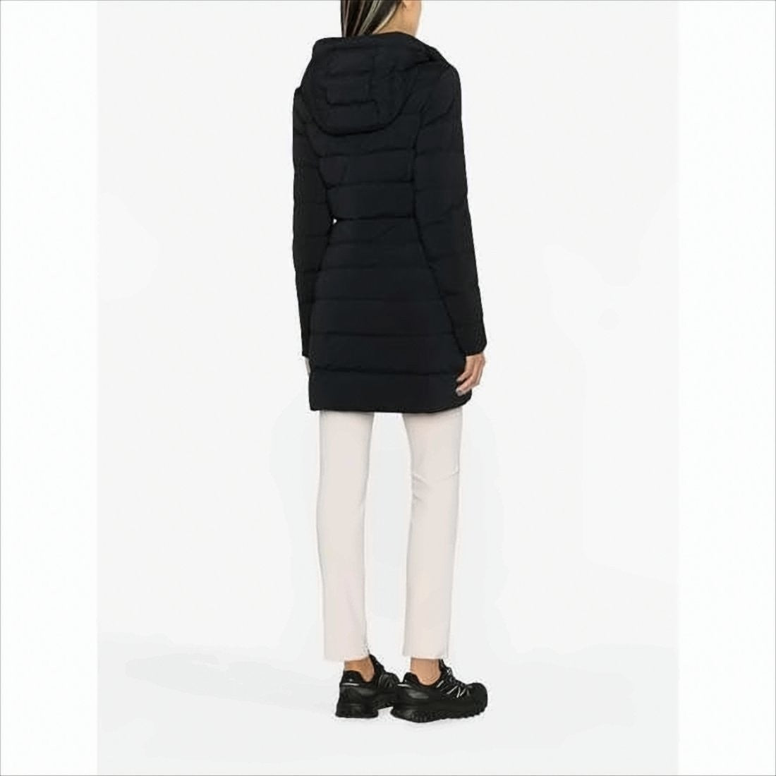 Mid-Thigh Length Horizontal Quilted Canada Goose Padded Coat