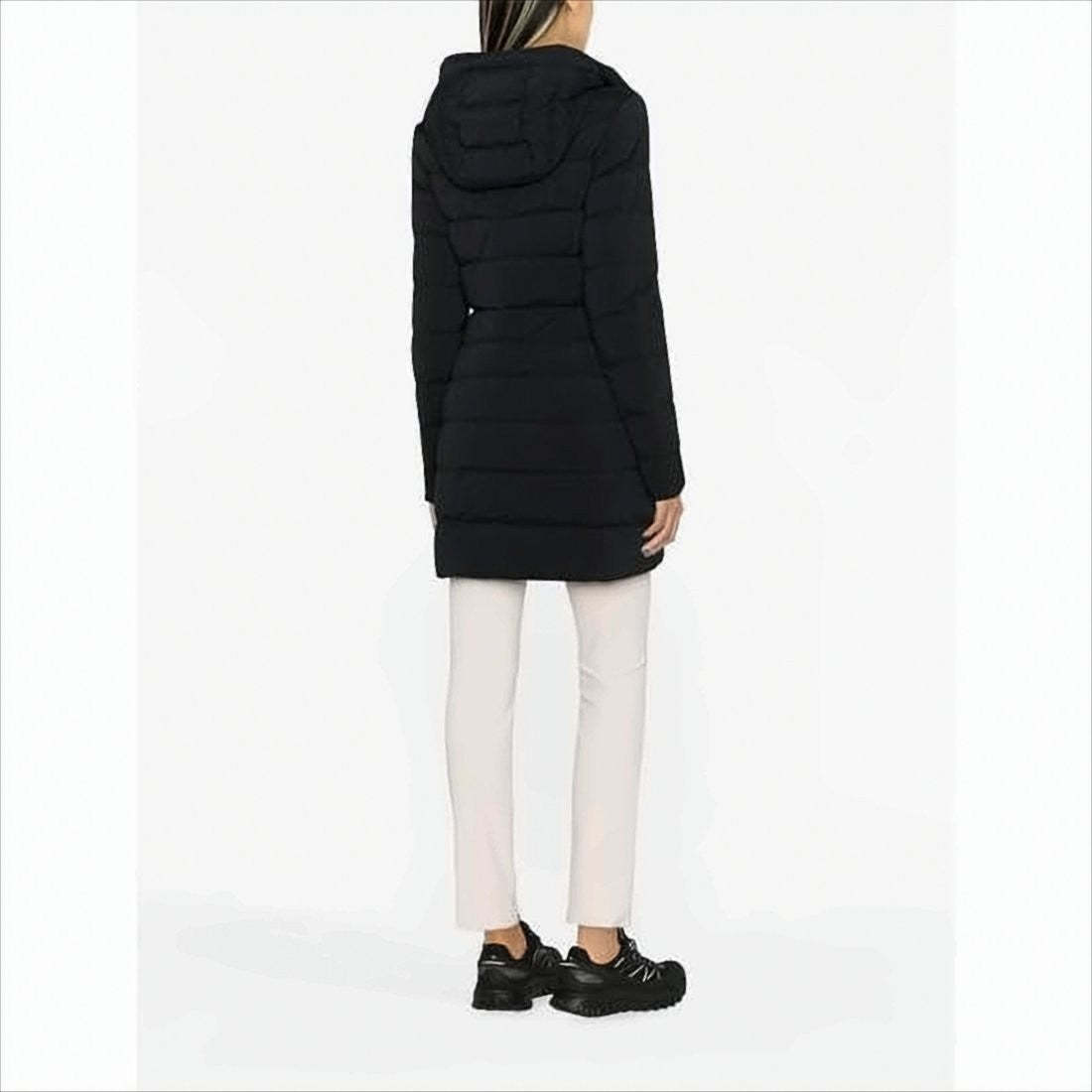 Mid-Thigh Length Horizontal Quilted Canada Goose Padded Coat