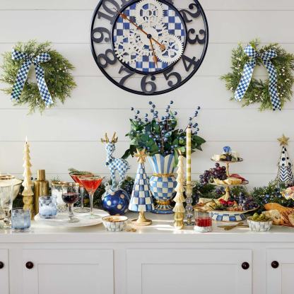 Sterling Check Pinch Bowl