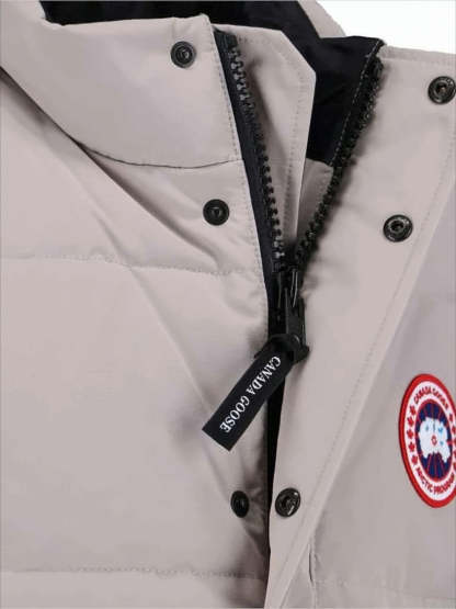 Padded Sleeveless Vest With High Collar