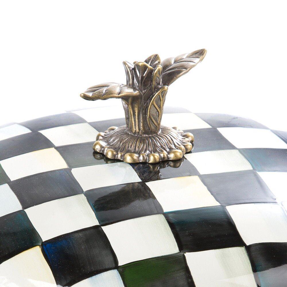 Mackenzie-Childs Courtly Check Enamel 5 Qt. Casserole