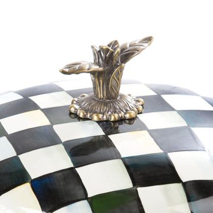 Mackenzie-Childs Courtly Check Enamel 5 Qt. Casserole