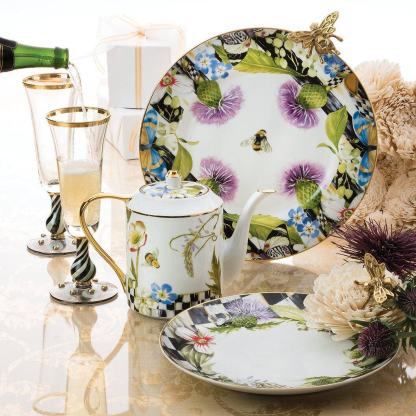 Thistle & Bee Charger by Mackenzie-Childs